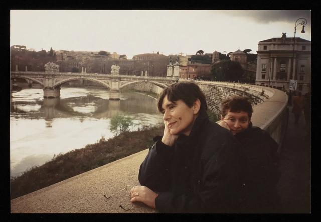 С режиссером Линой Чаплиной. Рим. Январь 1994