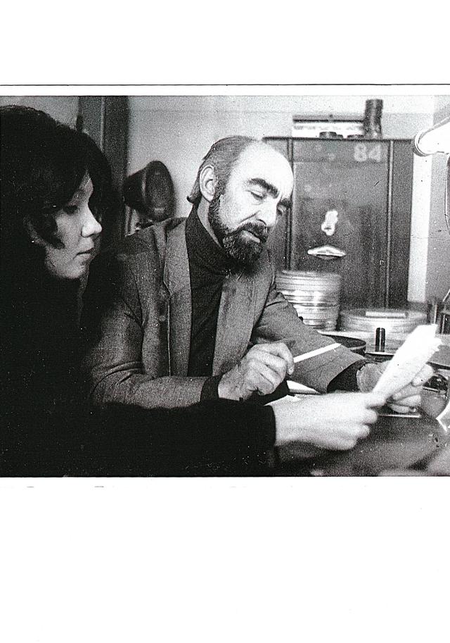 Илья Горелик на студии «Моснаучфильм»